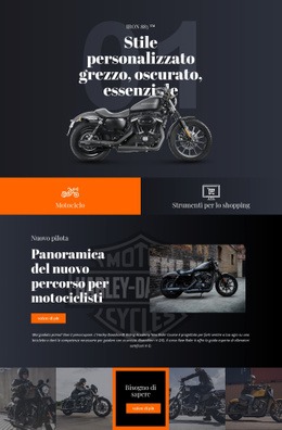 Harley Davidson - Modello Di Una Pagina