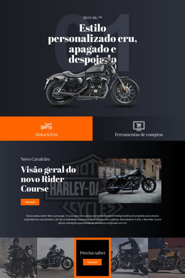 Harley Davidson - Modelo De Código HTML