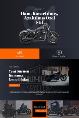 Harley Davidson Html5 Duyarlı Şablon