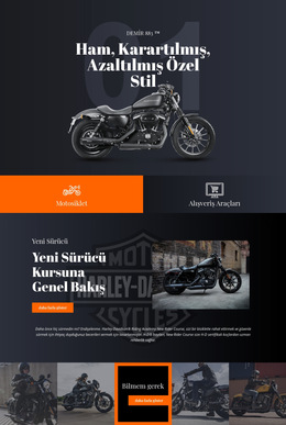 Harley Davidson - Açılış Sayfası