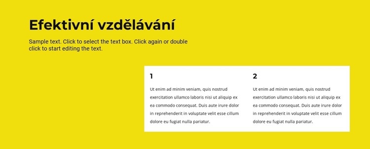 Efektivní vzdělávání Šablona CSS