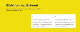 Efektivní Vzdělávání – Profesionální Šablona Webu