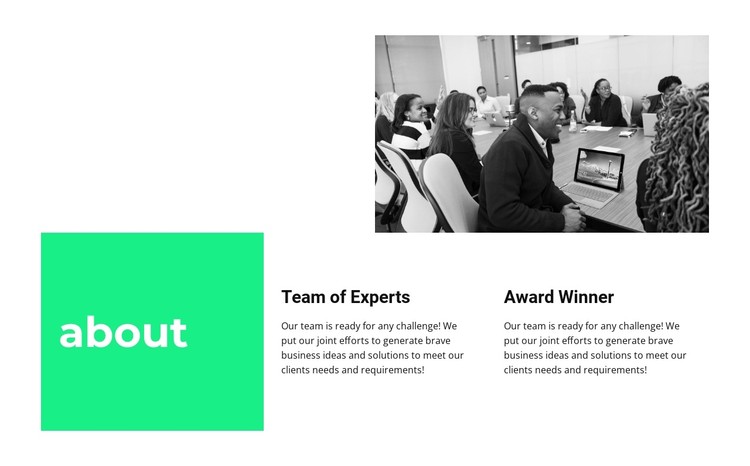 Award-winning CSS Template