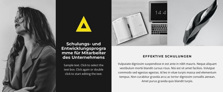 Persönlicher Stil und berufliche Bedürfnisse HTML-Vorlage