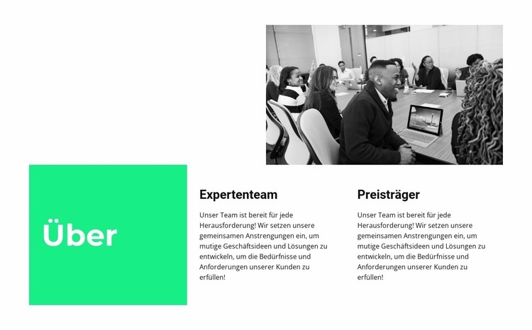 Preisgekrönt Landing Page