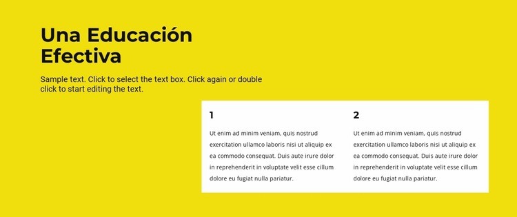 Una educación eficaz Plantillas de creación de sitios web