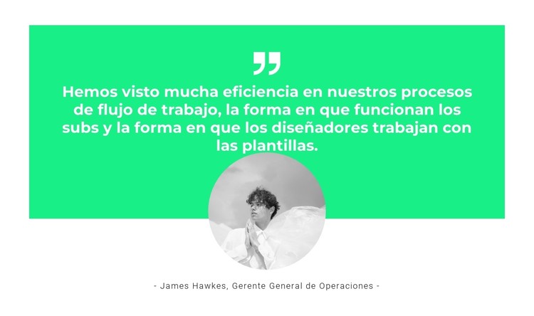 Nuestro personal dice Plantilla CSS