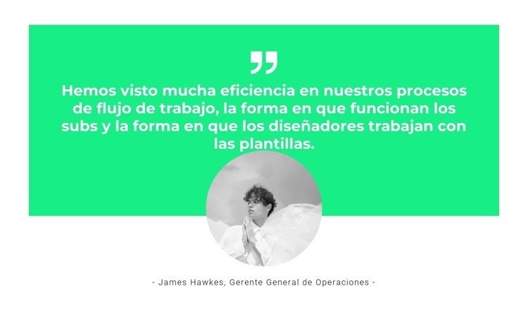 Nuestro personal dice Plantilla de una página