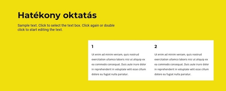 Hatékony oktatás HTML Sablon