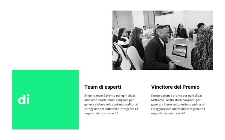 Premiato Mockup del sito web