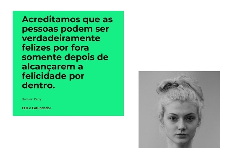 Estilo pessoal Design do site