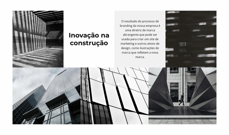 Portfólios flexíveis Design do site