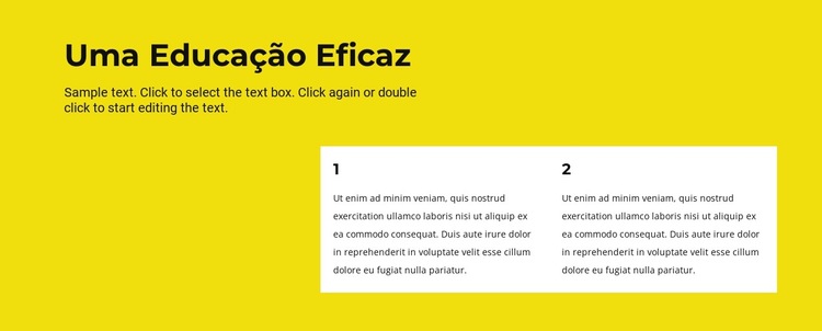 Uma educação eficaz Modelo de site