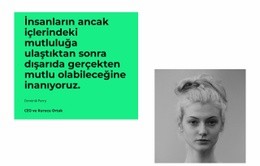 Kişisel Stil - Ücretsiz Bir Sayfalık Şablon