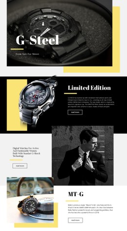 G-Steel Clean And Minimal Template