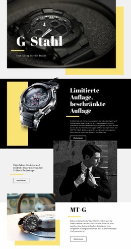 Exklusive HTML5-Vorlage Für G-Stahl