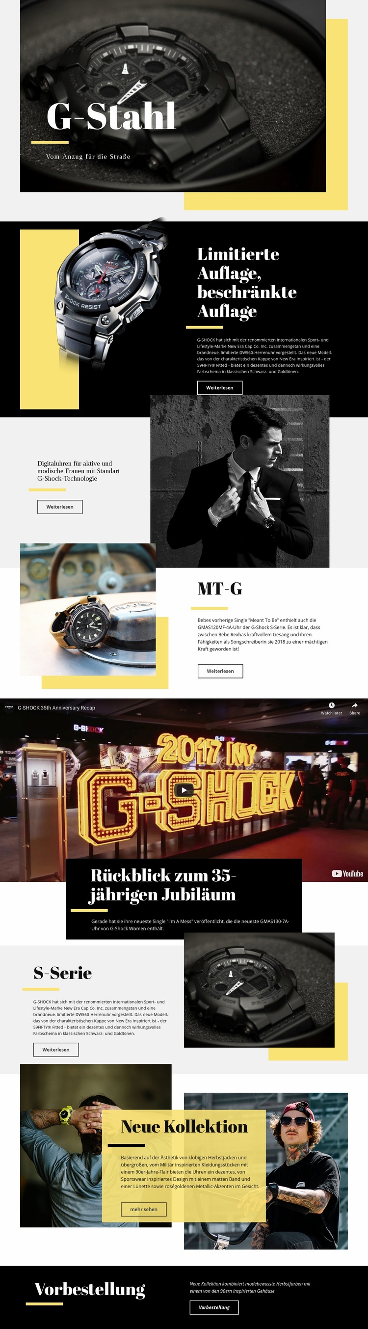 G-Stahl Website design