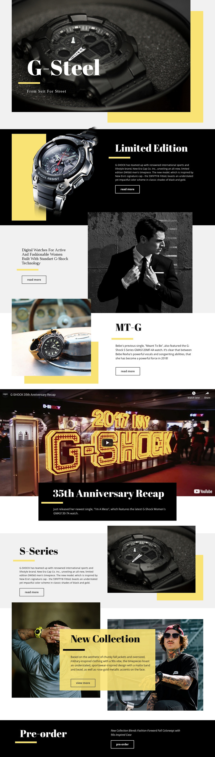 G-Steel Homepage Design