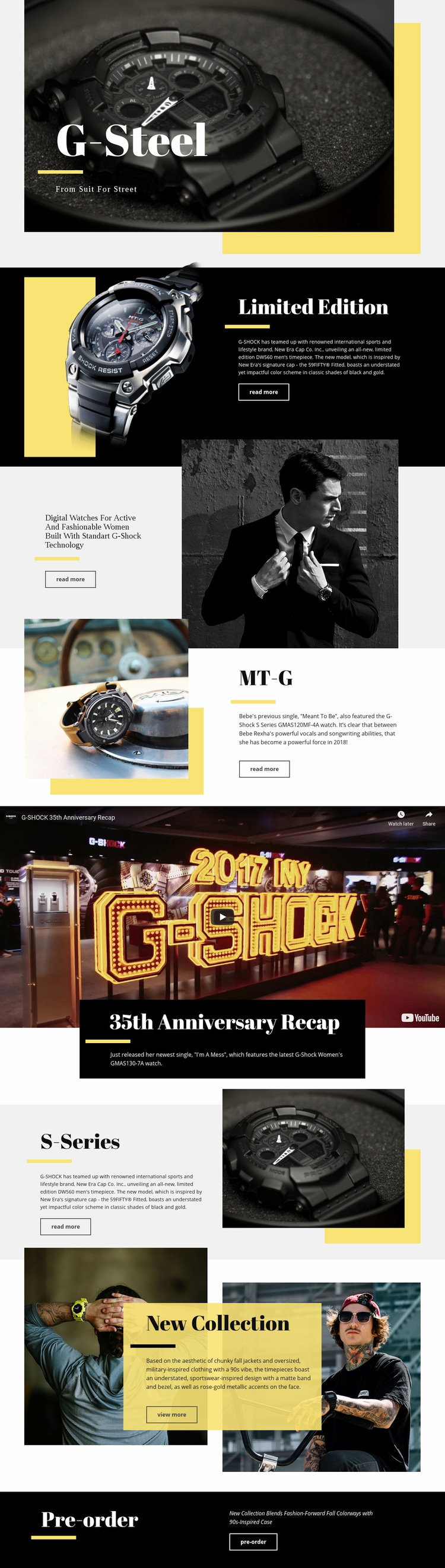 G-Steel Squarespace Template Alternative