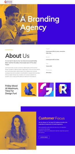 Branding Agency For Startup Free CSS Website