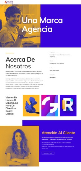 Agencia De Branding Para Startups - Plantilla De Sitio Web Gratuita