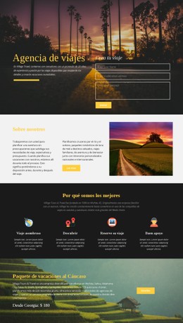 Compañía De Safaris En África Plantilla De Sitio