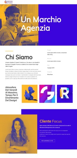 Agenzia Di Branding Per Startup Modello Di Sito Web CSS Gratuito