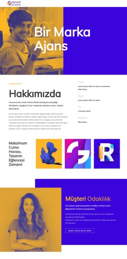 Başlangıç Için Marka Ajansı Ücretsiz CSS Web Sitesi Şablonu