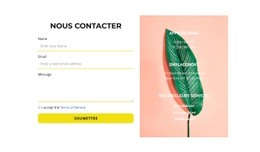 Formulaire Et Contacts Sur La Photo - Modèles De Sites Web