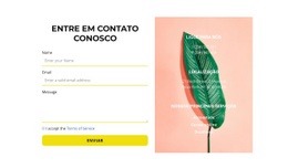 Formulário E Contatos Na Foto - Construtor De Sites Profissional