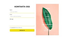 Formulär Och Kontakter På Bilden - Webbplatsmallar