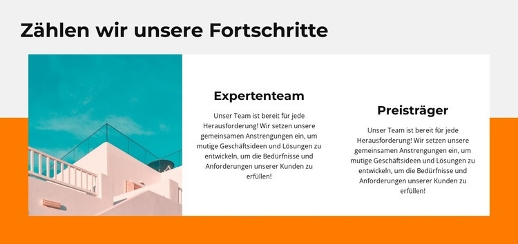 Bewerten Sie unseren Fortschritt HTML Website Builder