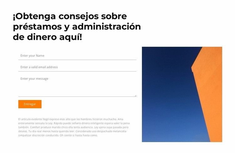 Déjanos una solicitud Plantillas de creación de sitios web