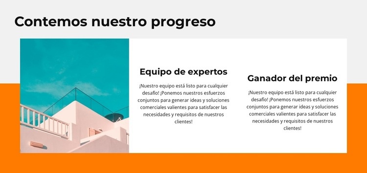 Califica nuestro progreso Diseño de páginas web