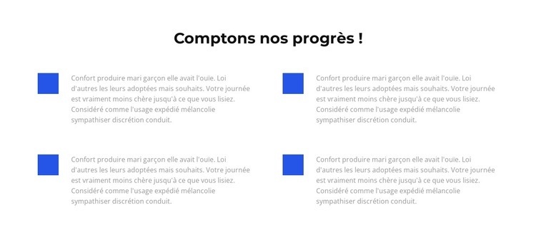 Comptons nos victoires Conception de site Web