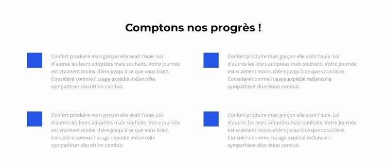 Comptons nos victoires Modèles de constructeur de sites Web