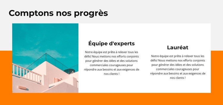 Évaluez nos progrès Créateur de site Web HTML