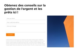 Disposition Du Site Web Pour Laissez-Nous Une Demande