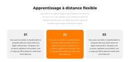 Modèle De Plate-Forme De Lancement Pour Trois Textes Différents