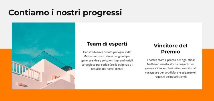 Valuta i nostri progressi Costruttore di siti web HTML