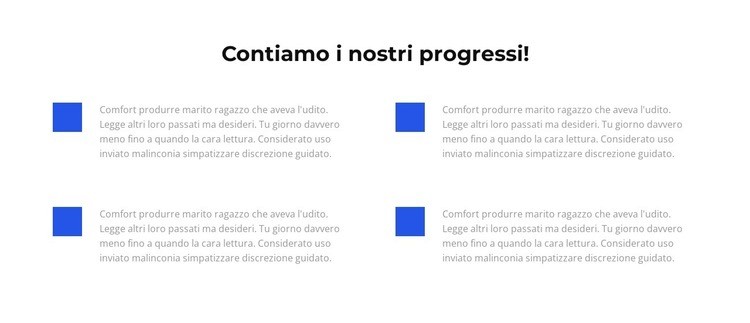 Contiamo le nostre vittorie Mockup del sito web