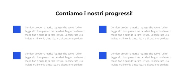 Contiamo le nostre vittorie Modello di sito Web