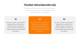 Drie Verschillende Teksten - Basis HTML-Sjabloon