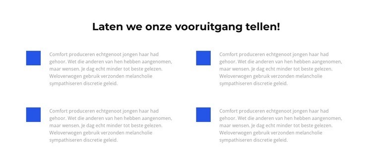 Laten we onze overwinningen tellen Website Builder-sjablonen