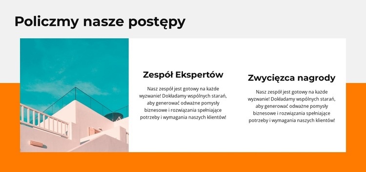 Oceń nasze postępy Kreator witryn internetowych HTML