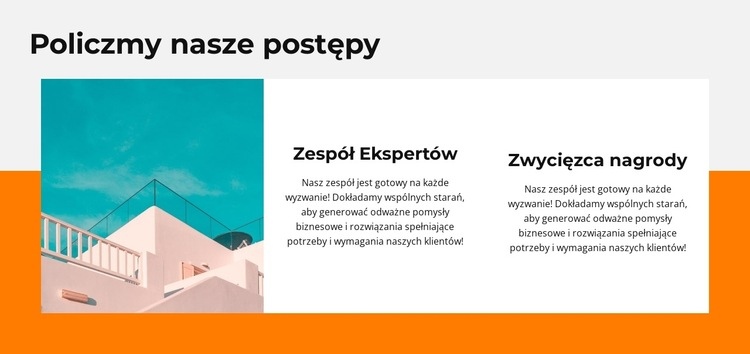 Oceń nasze postępy Makieta strony internetowej