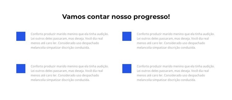 Vamos contar nossas vitórias Construtor de sites HTML