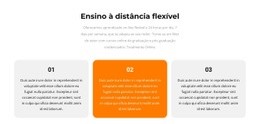 Três Textos Diferentes - Design Criativo De Sites Multiuso