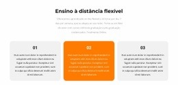 Melhor Design De Página De Destino Para Três Textos Diferentes