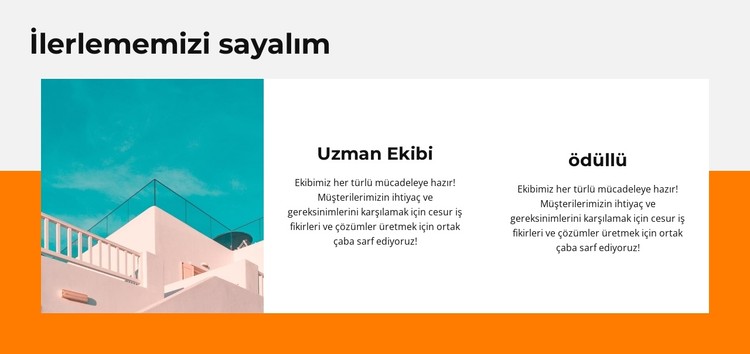 İlerlememizi değerlendirin CSS Şablonu